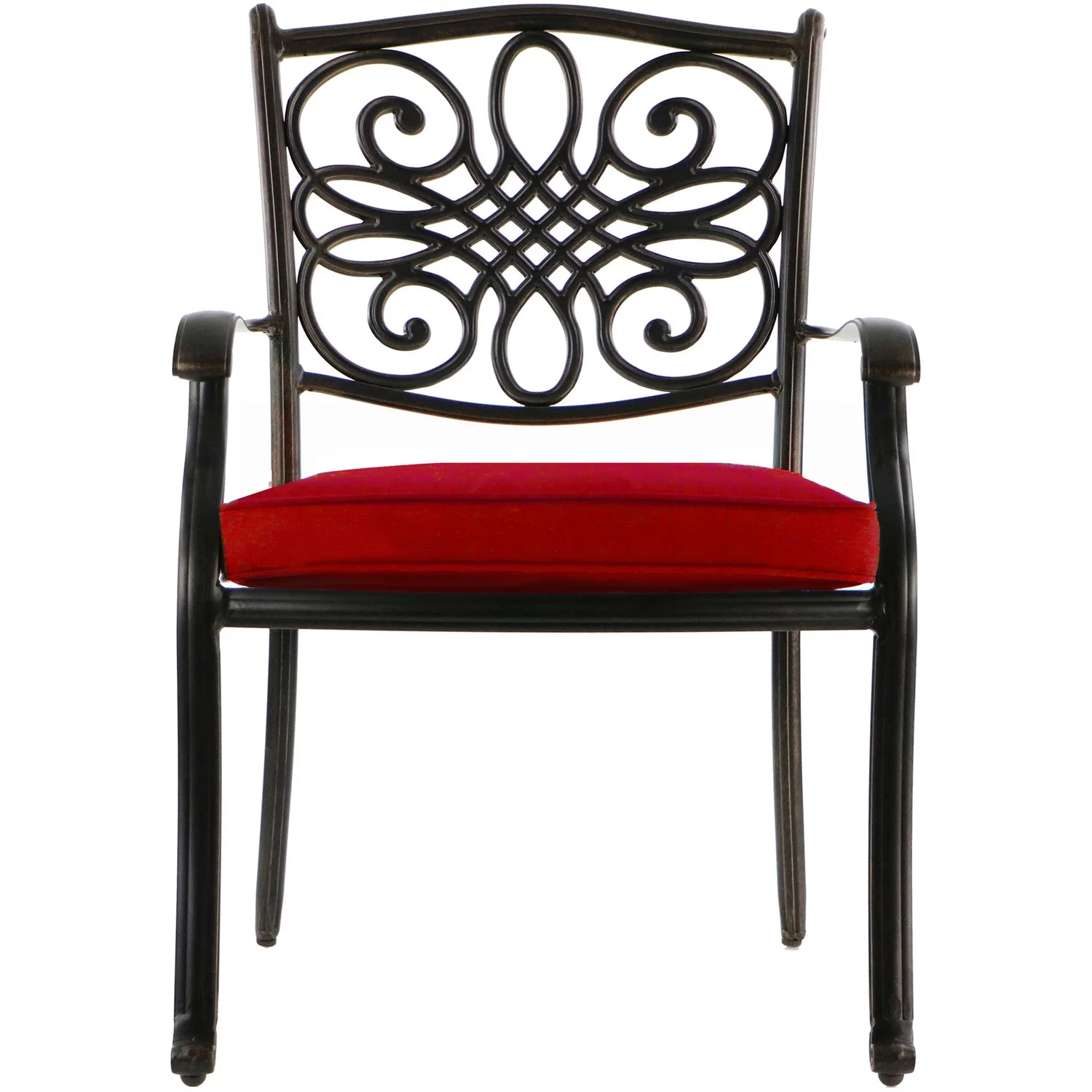 Hanover Traditions 11-Piece Outdoor Dining Set with Cast-Top Table, 4 Swivel Rockers and 6 Stationary Chairs