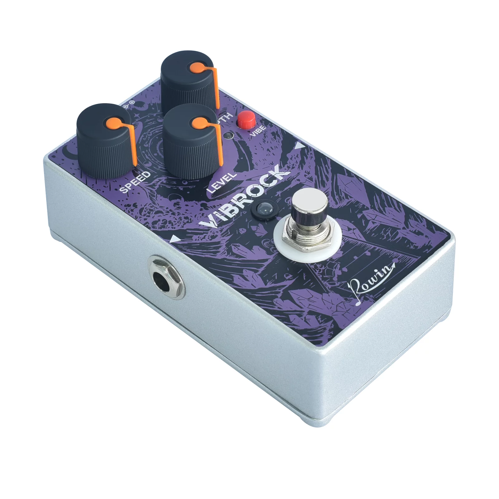 Rowin RE-02 VIBROCK Chorus  Guitar Effect Pedal with Chorus Speed Depth  Control Knobs True Bypass Full Metal Shell