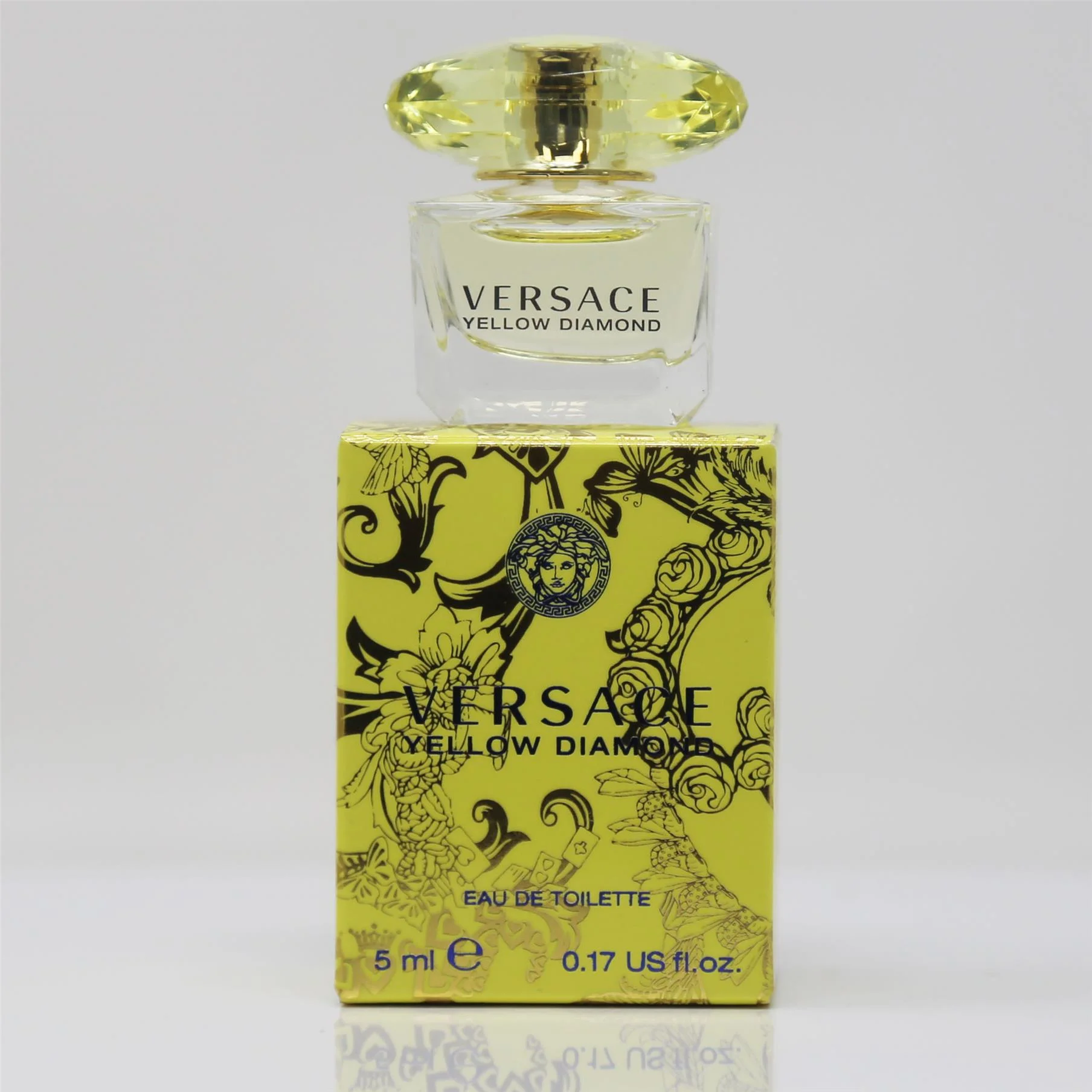 Versace 3pc Mini Splash Bottle Set of Bright Crystal EDT 5ml, Eau Fraiche EDT 5ml & Yellow Diamond EDT 5ml