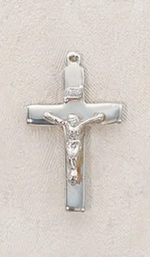 Creed SS7609WC Polished Sterling Silver Crucifix