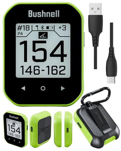 Wearable4U - Bushnell Phantom 3 GPS Rangefinder Blue with BITE Magnetic Mount and GreenView with Lens Cleaning Cloth Bundle