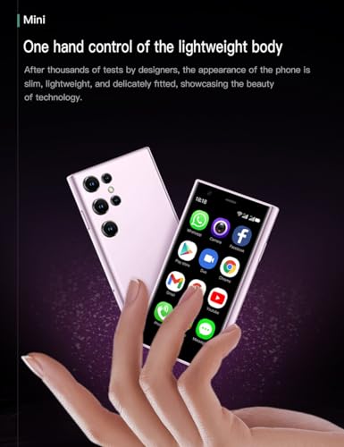 Mini Smartphone, 3.0 Inch Unlocked Android Small Mini Cell Phone Quad Core 2G+16G 5.0MP Dual SIM High Definition 3G Mobile Phone Child Smartphone (Green)