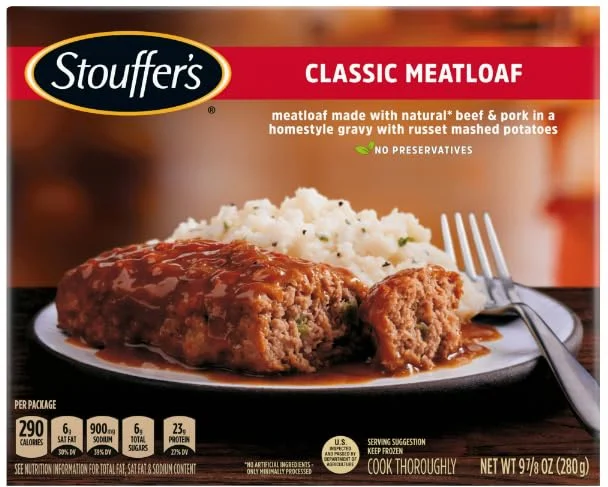 Stouffer's Classic Ketchup Glazed Meatloaf Meal, 9.875 oz - Pack of 8