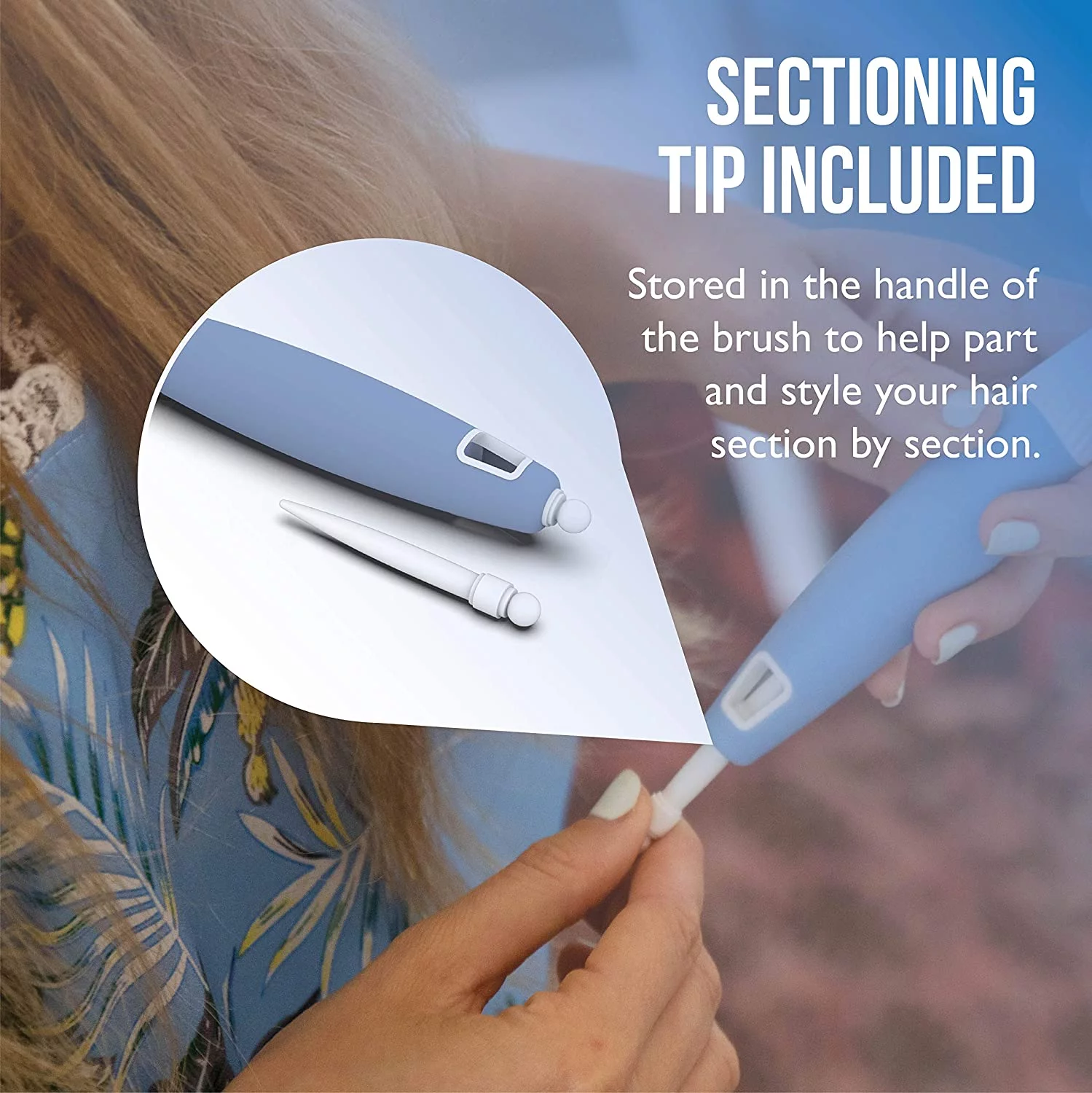 Osensia Blownout Small Ceramic Ion Thermic Round Brush for Blow Drying, 1.3 inch