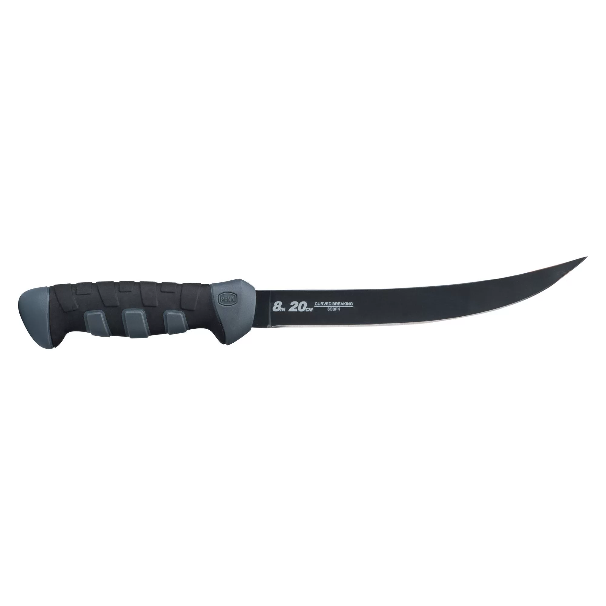 PENN Fillet Knife - 8 Inch Curved Breaking (Black/Gray)