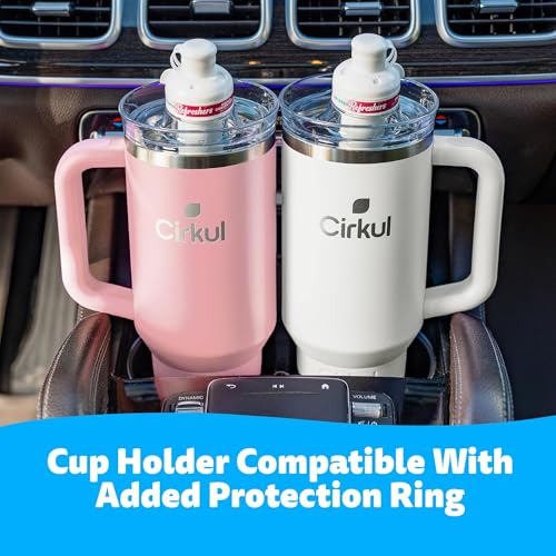 Cirkul 40oz. Carbon Stainless Steel Tumbler with Handle, All-Day StrawSip™, Double-Wall Insulated