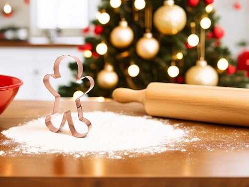 The Fussy Pup Gingerbread Man Cookie Cutter 5.5 Inch Handcrafted in USA by The Fussy Pup