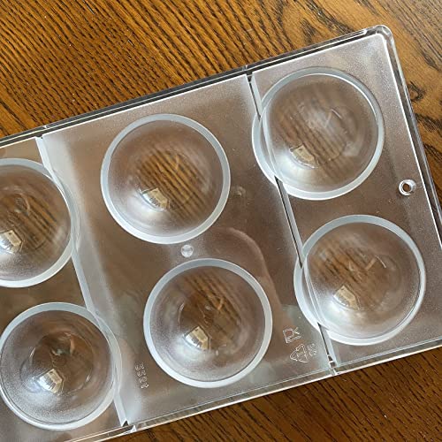 Goldbaking Ball Chocolate Mold Ball Polycarbonate Mould Chocolate Mold Hot Chocolate Bomb (Middle 2inch)