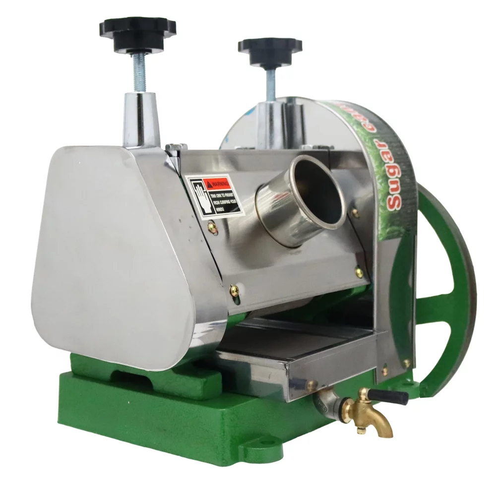 INTSUPERMAI Manual Sugar Cane Juicer Sugarcane Press Extractor Squeezer Stainless Steel with Knives