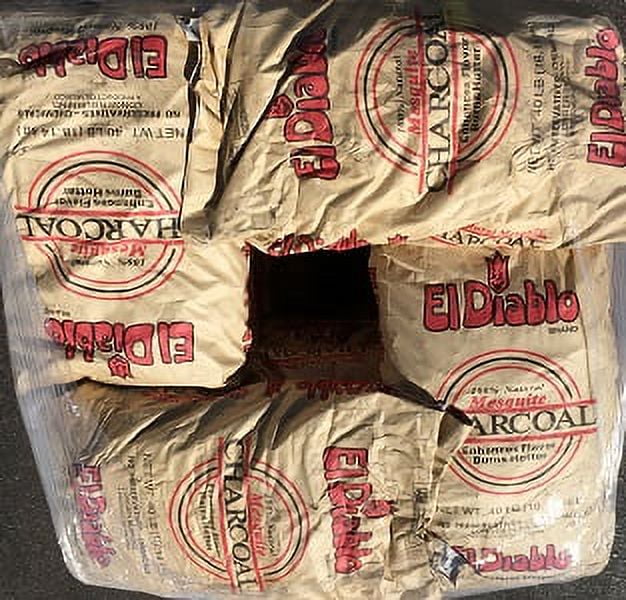 40# Bag Of El Diablo Mesquite Charcoal
