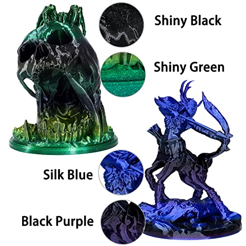 OVV3D Wood 3D Printer Filament Bundle - Wood PLA Filament 1.75mm, 200g x 4 Pack (Walnut, Oak, Cherry, Teak)