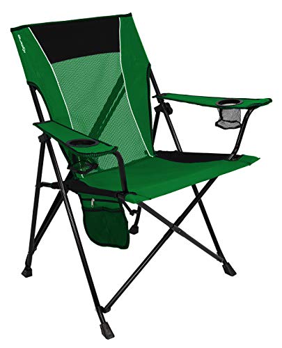 Kijaro Dual Lock Folding Camp Chairs - Versatile for Sports, Outdoors & Lawns - Locks Positions - Maldives Blue