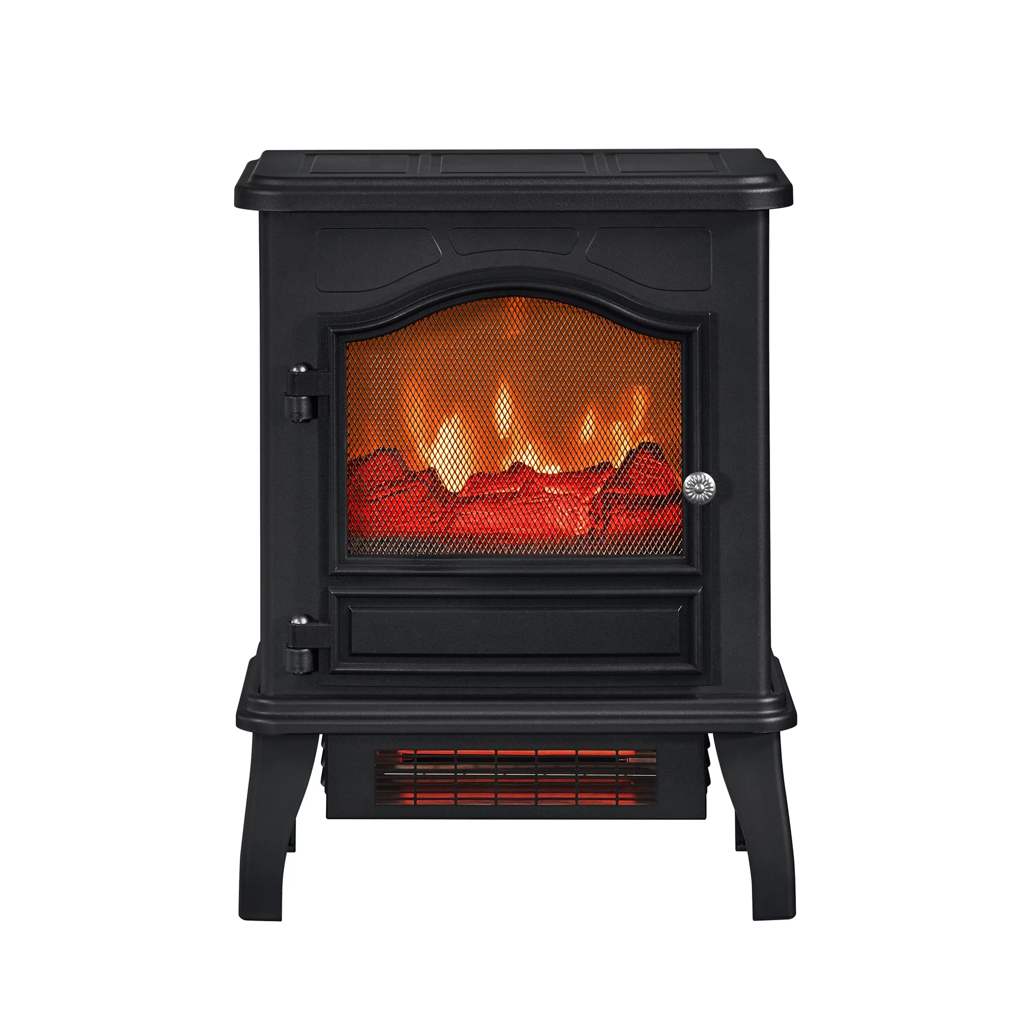 ChimneyFree Powerheat Infrared Quartz Electric Stove Heater, 1500W, Black