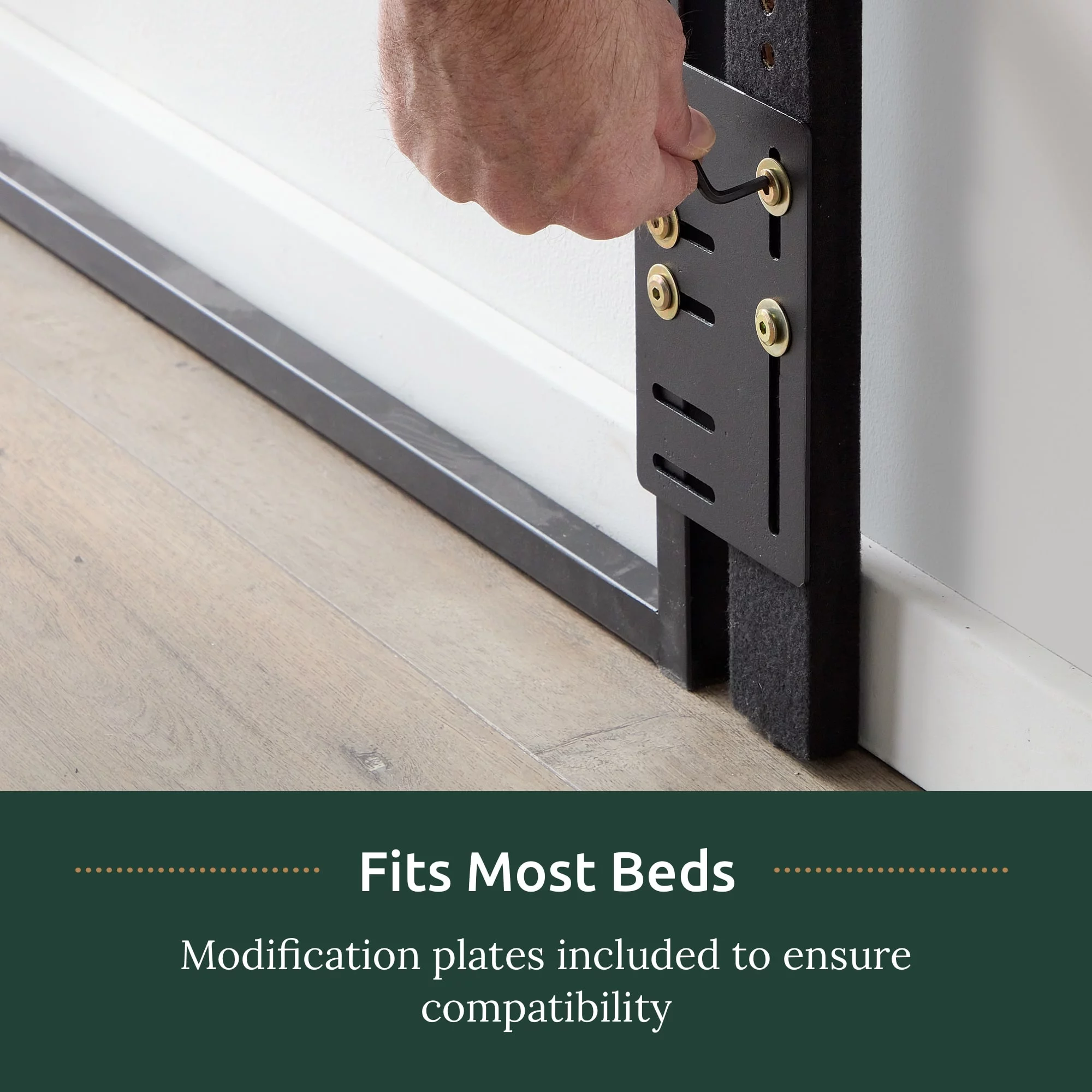 Rest Haven Eugene Diamond Tufted Upholstered Headboard, Full, Cream