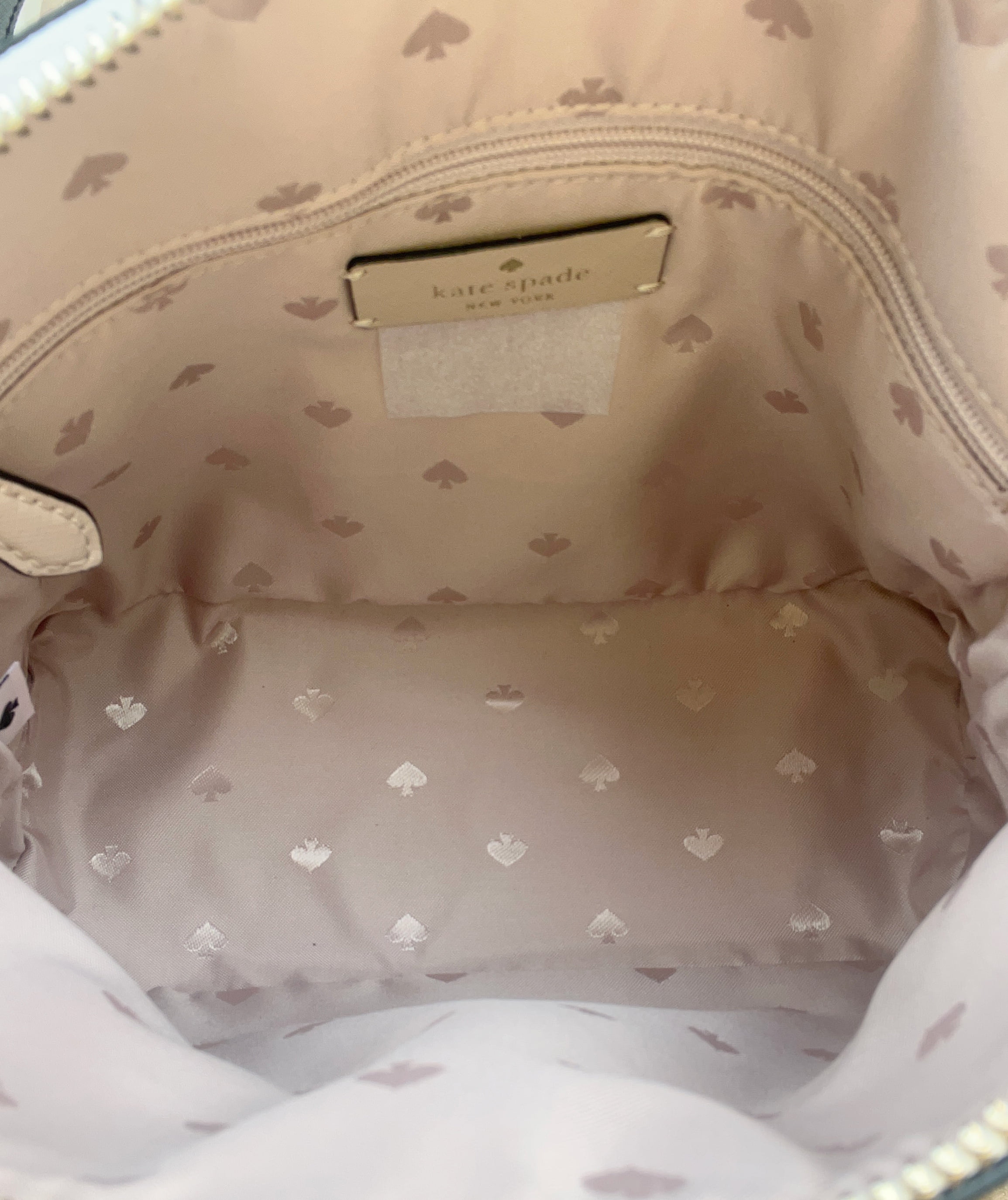 Kate Spade Staci Colorblock Dome Top Zip Crossbody Warm Beige Multi