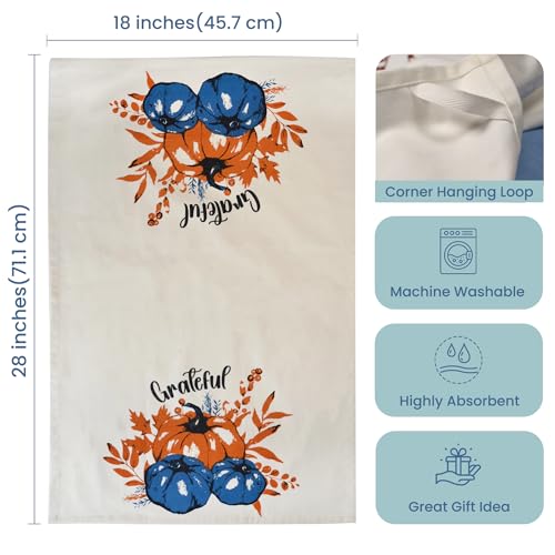 The Fine Living Co. 100% Cotton Merry Christmas Kitchen Towels, 18'x28' Set of 2 (Cherry Red & Green)