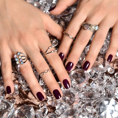 Semi Cured Gel Nail Strips-Easy Apply Christmas Gel Nail Stickers Holiday Semi Cured Manicure Strips with Sparkling Xmas Designs (Classic Yule)