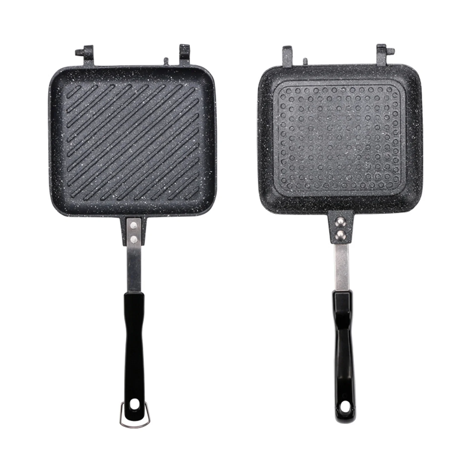 Gas Sandwich Maker Aluminum Bread Toast Breakfast Machine Waffle Pancake Baking Barbecue Pan