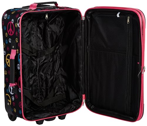 Rockland Fashion Expandable Softside Upright Luggage Set, Charcoal, 2-Piece (14/19)