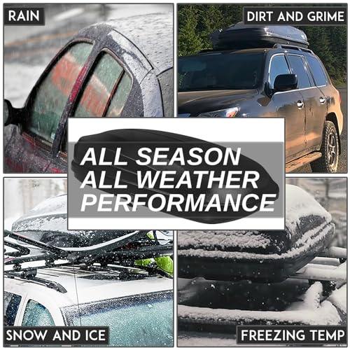 12.7 cu. ft. Rooftop Cargo Carrier ABS Lockable Heavy Duty Hard Shell Waterproof Car Roof Rack Luggage Carrier 55 x 34.5 x 14 Inches Black Textured Capacity 110 LBS