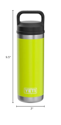 YETI Rambler 18 oz Bottle, Vacuum Insulated, Stainless Steel with Chug Cap, Sandstone Pink