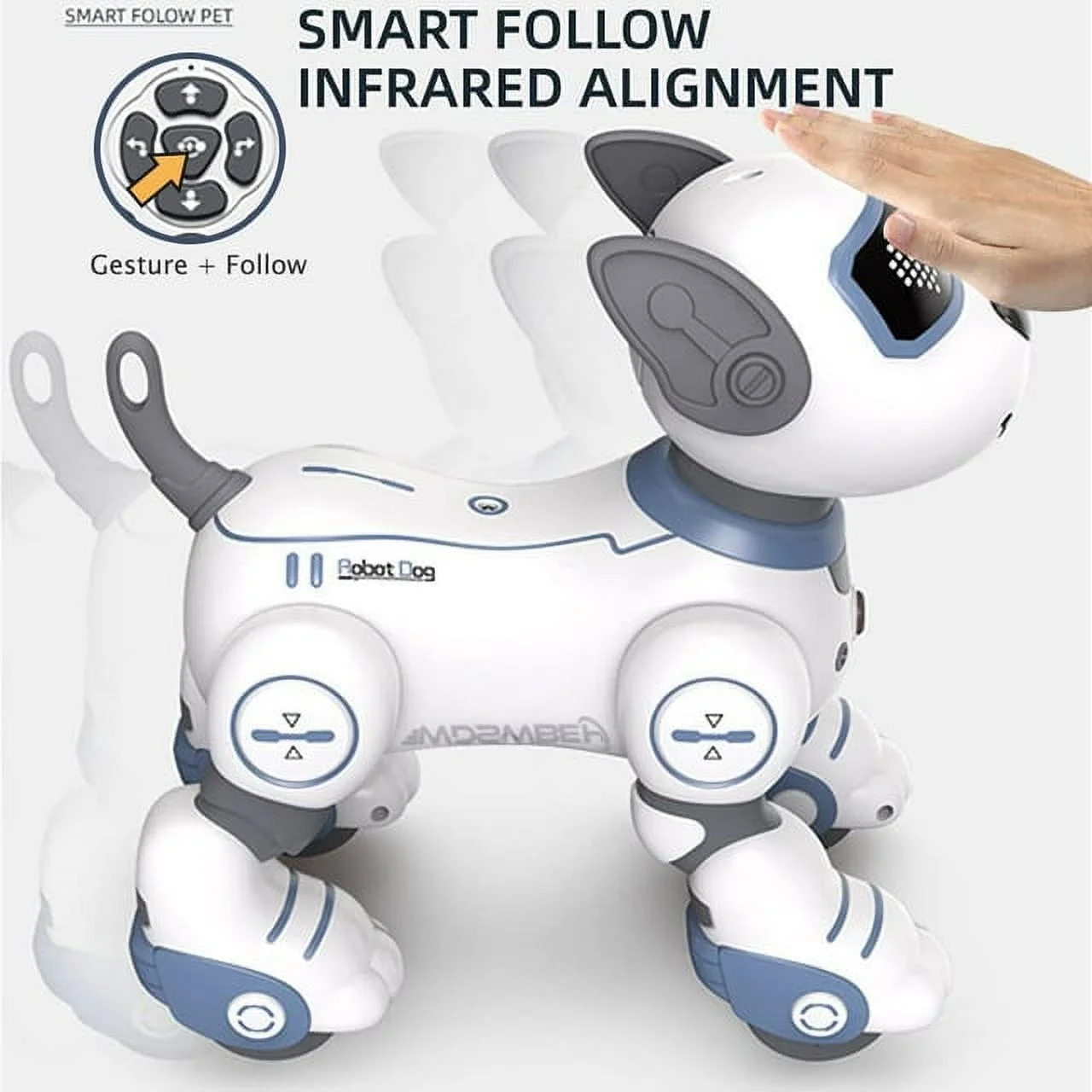 XIHAMA-Remote Control Robot Dog Toy for Kids, Programmable Robotic Puppy, Smart Interactive Stunt Robot Dog Toy for Kids 3-8 Year Gift