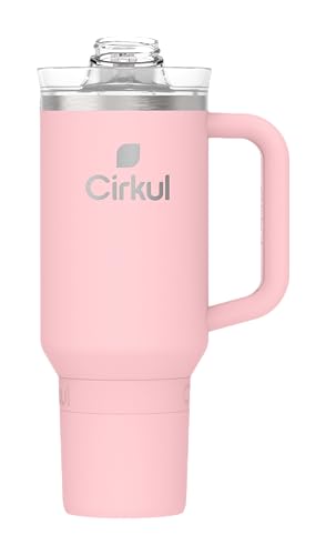 Cirkul 40oz. Carbon Stainless Steel Tumbler with Handle, All-Day StrawSip™, Double-Wall Insulated
