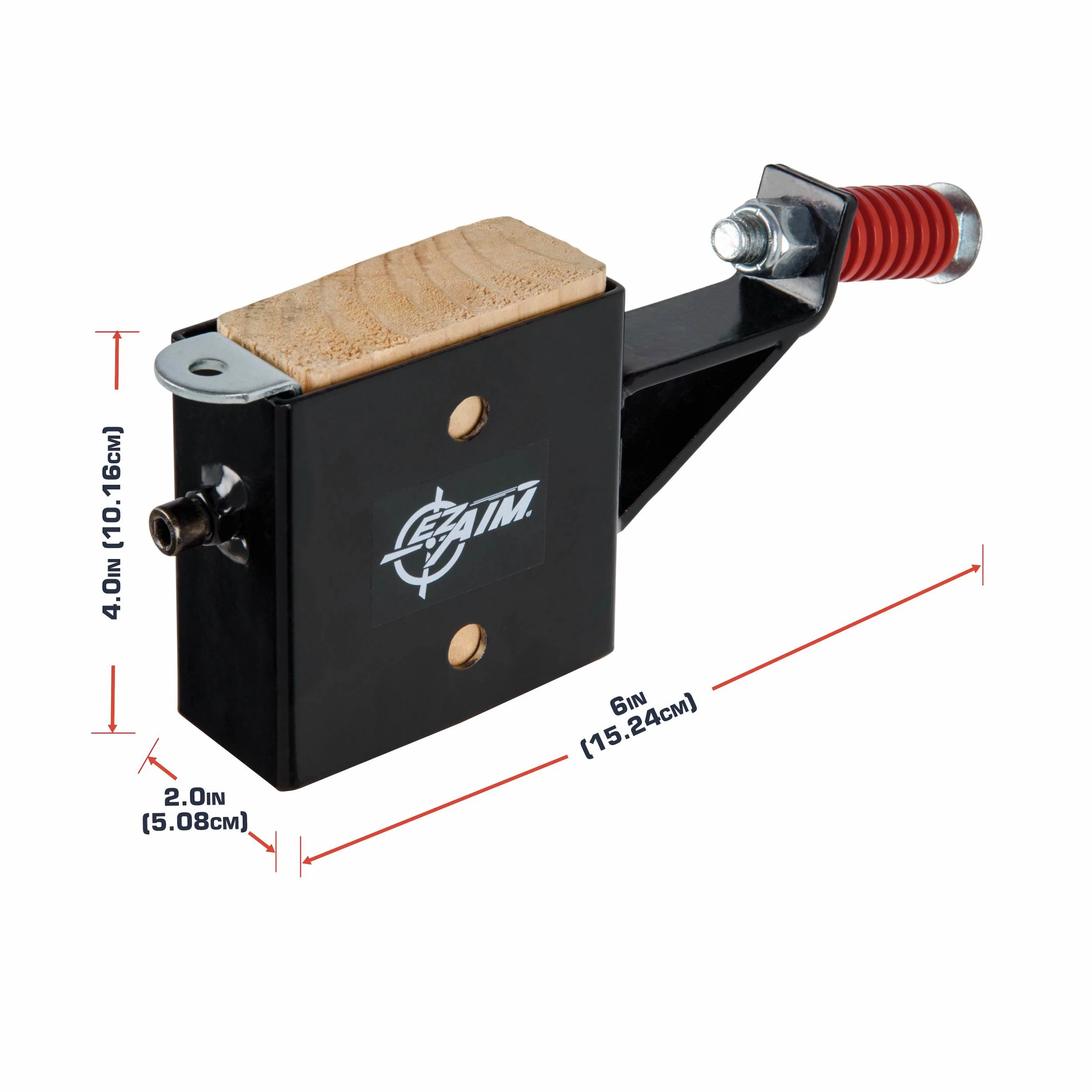 Ez Aim Steel Gong Hanger Target With Recoil Spring, For 2" X 4" Mount, 2.3 Lbs, Black