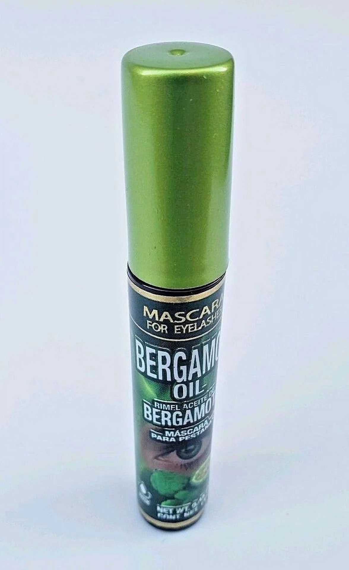 MASCARA BERGAMOT OIL BLACK RIMEL 0.45 oz. each Aceite de Bergamota Waterproof Strengthening