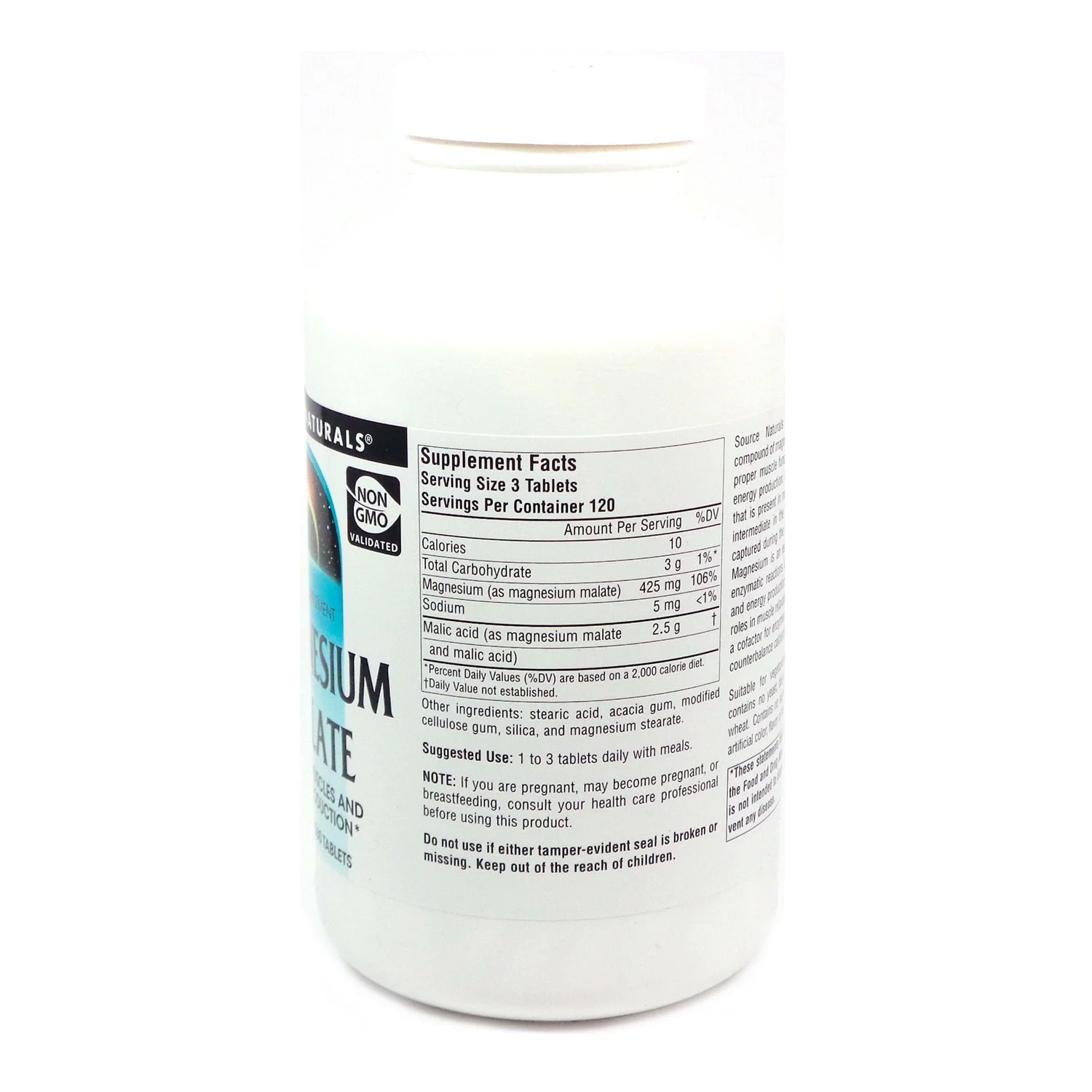 Source Naturals Magnesium Malate 1250 mg 360 Tablets