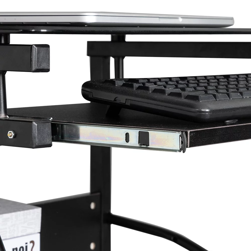 Computer Desk, Integrated Stalinite Study Table Black