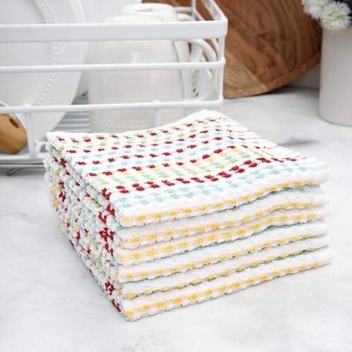 Ritz Pebble Bar Mop, Holiday Red-Green, 4 Towel Set