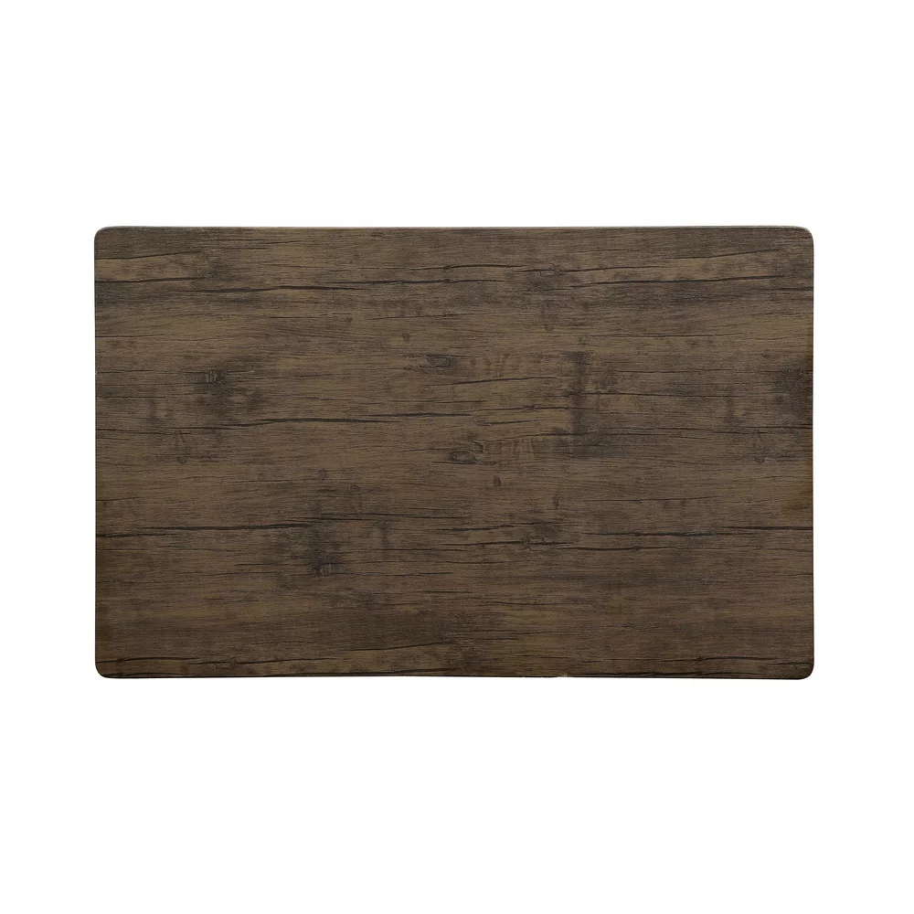 Furniture of America Vae Industrial Brown Metal 5-Piece Dining Set by