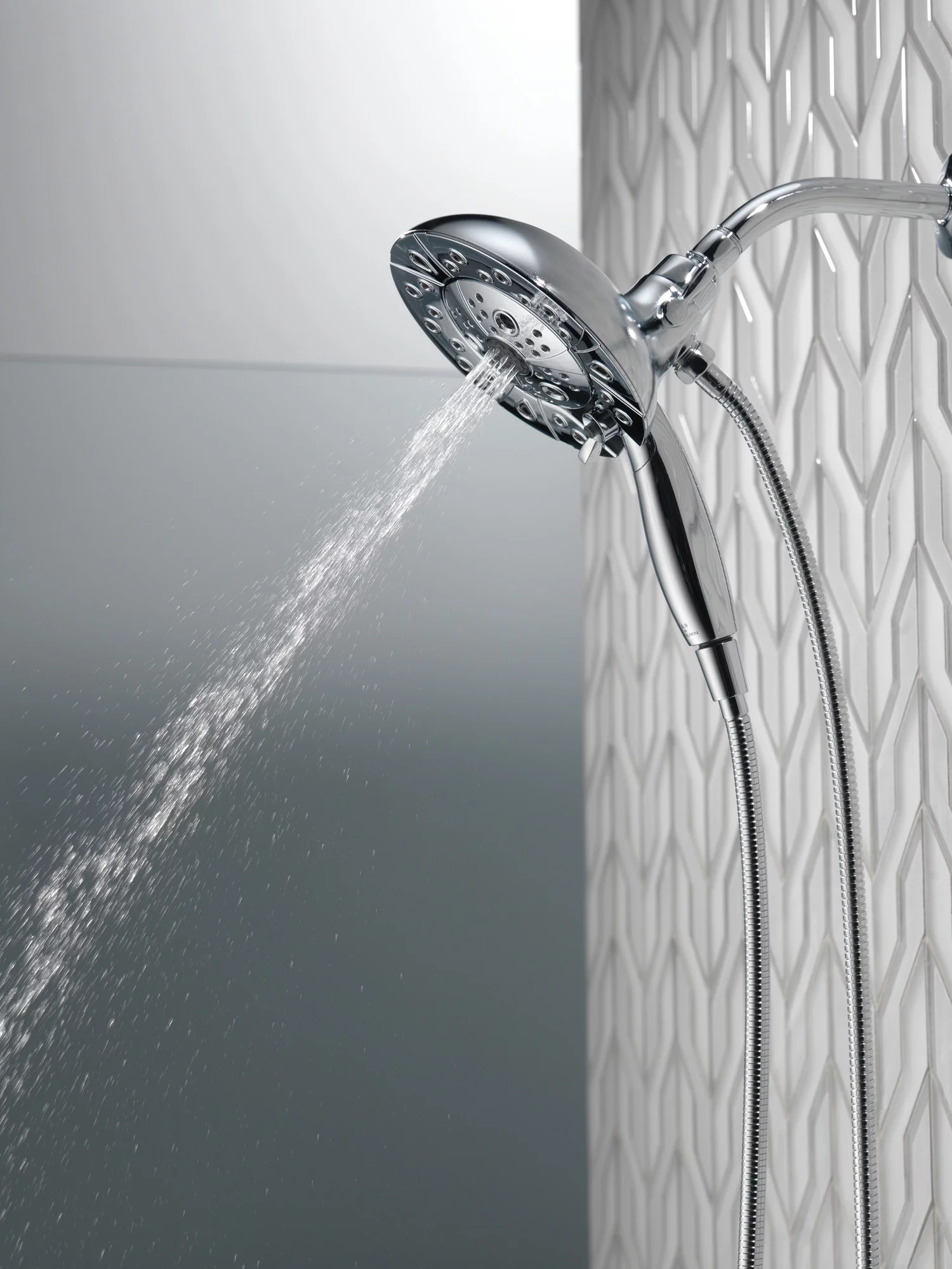 Delta 5-Spray Hand Shower and Shower Head Combo in Chrome 58480-PK