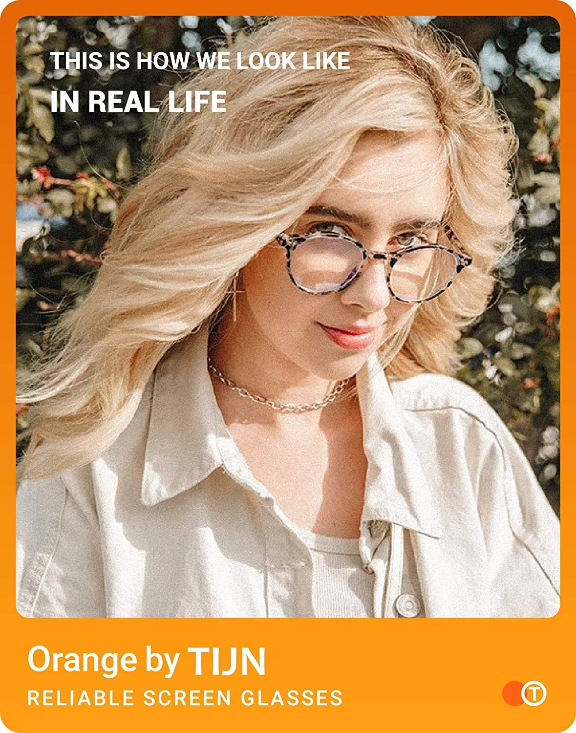 TIJN Blue Light Blocking Glasses Men Women Vintage Thick Round Rim Frame Eyeglasses