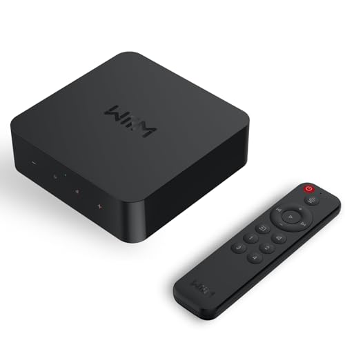 WiiM Pro AirPlay 2 Receiver, Google Cast Audio, WiFi Multiroom Streamer, Compatible with Alexa, Siri and Google Assistant, Stream Hi-Res Audio from Spotify, Amazon Music, Tidal and More