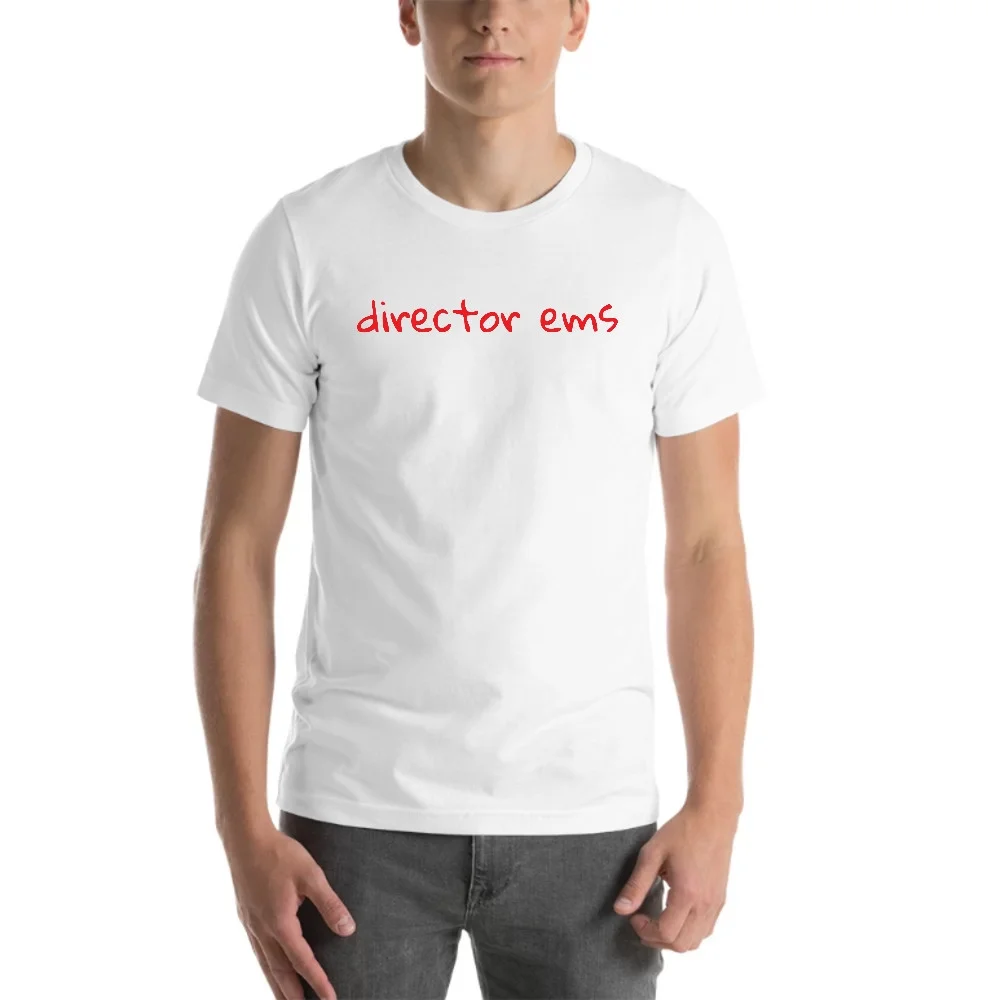 L Handwritten Director Ems Short Sleeve Cotton T-Shirt By Undefined Gifts