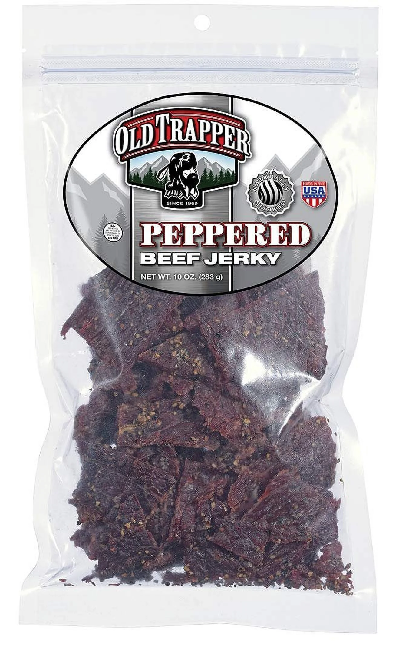 OLD TRAPPER TRADITIONAL BEEF JERKY 10oz 1ct BAG - SPICY