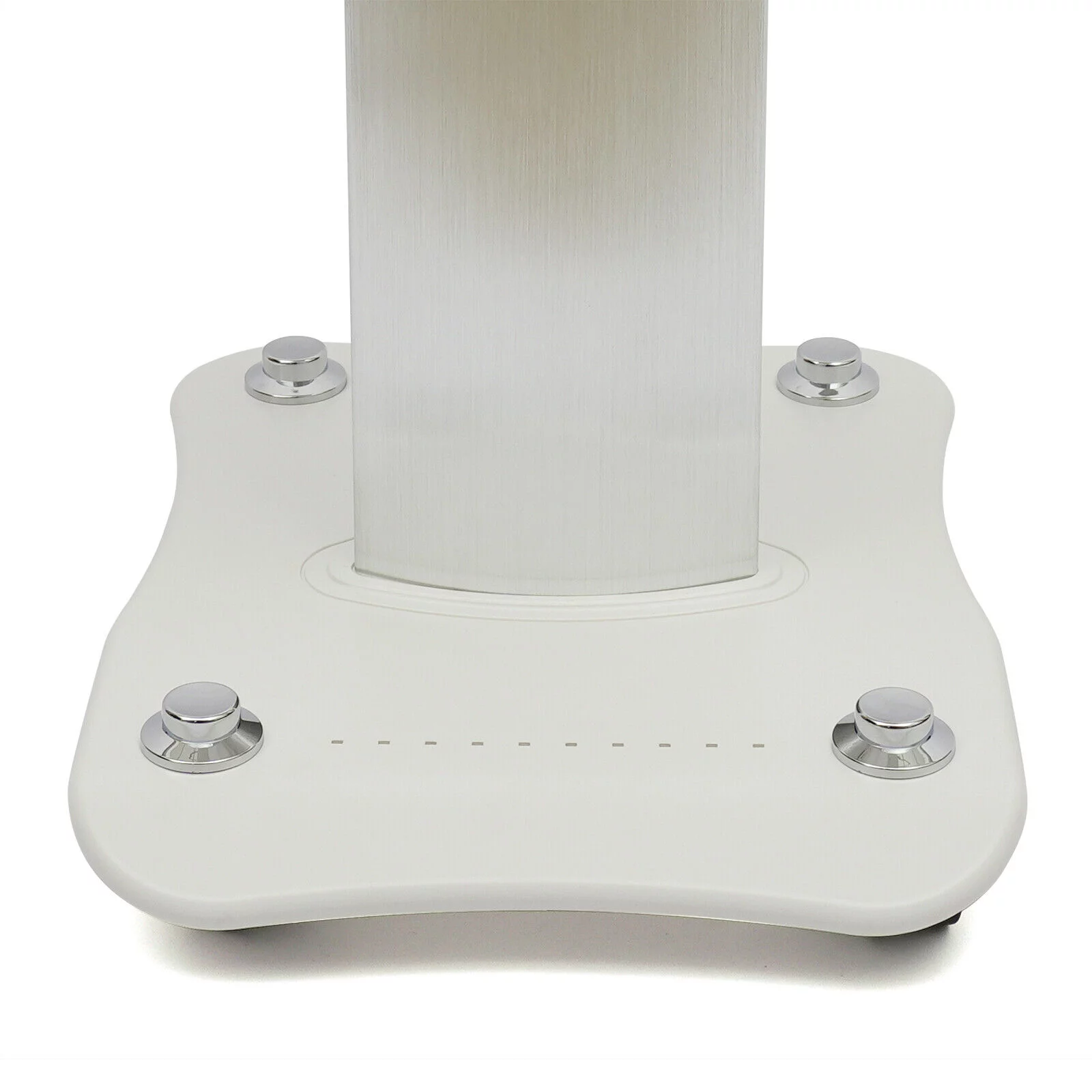 Rolling Trolley Cart Beauty Machine Stand, 4 Wheels Hair Salon Alluminum Alloy White Beauty Cart