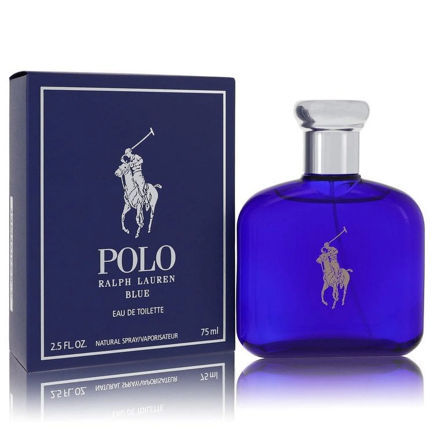 Polo Blue by Ralph Lauren Eau De Toilette Spray 2.5 oz for Men Pack of 2