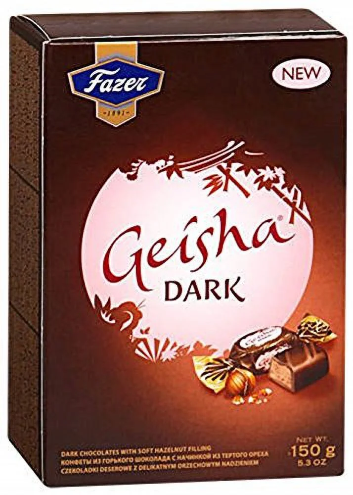 Karl Geisha Chocolates With Hazelnut Filling - 1 Each Milk Chocolate And Dark Chocolate
