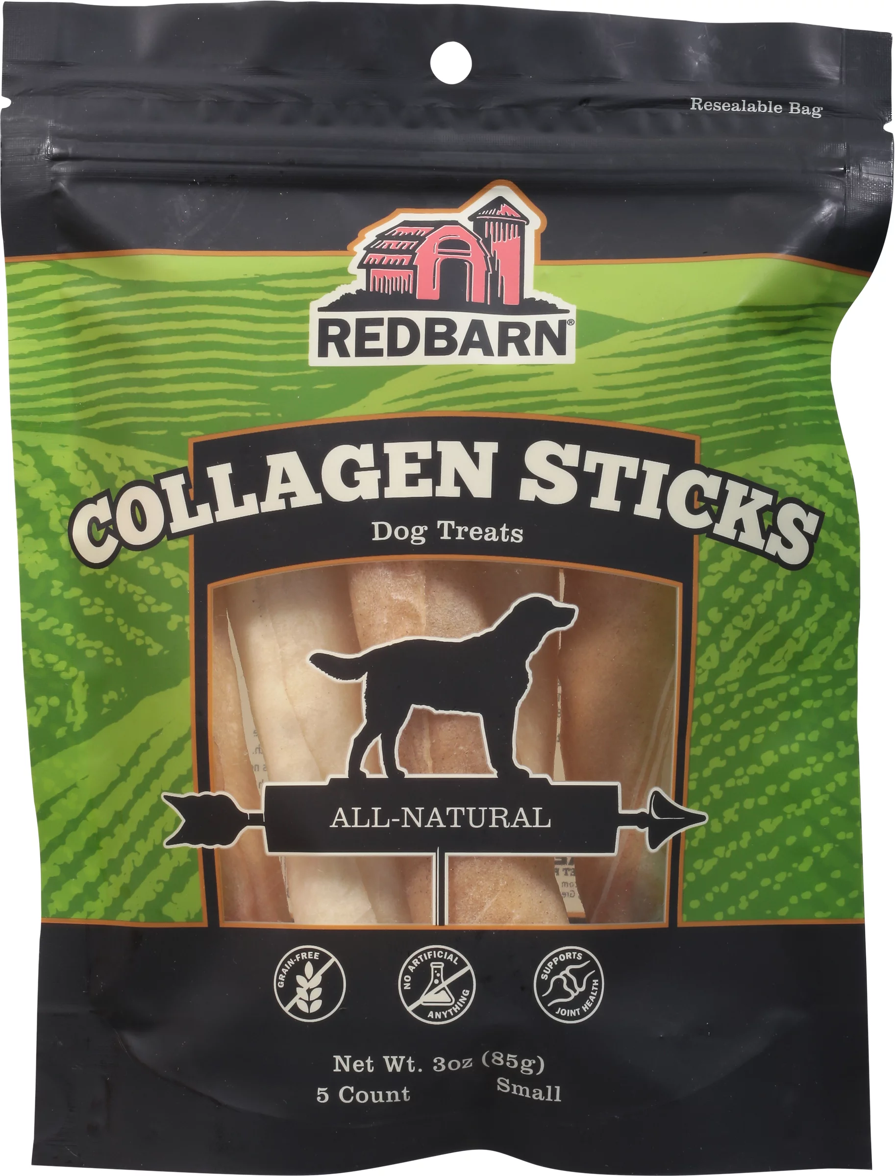 Redbarn Collagen Grain Free Soft Chew Beef Stick For Dogs 3 oz 5 pk