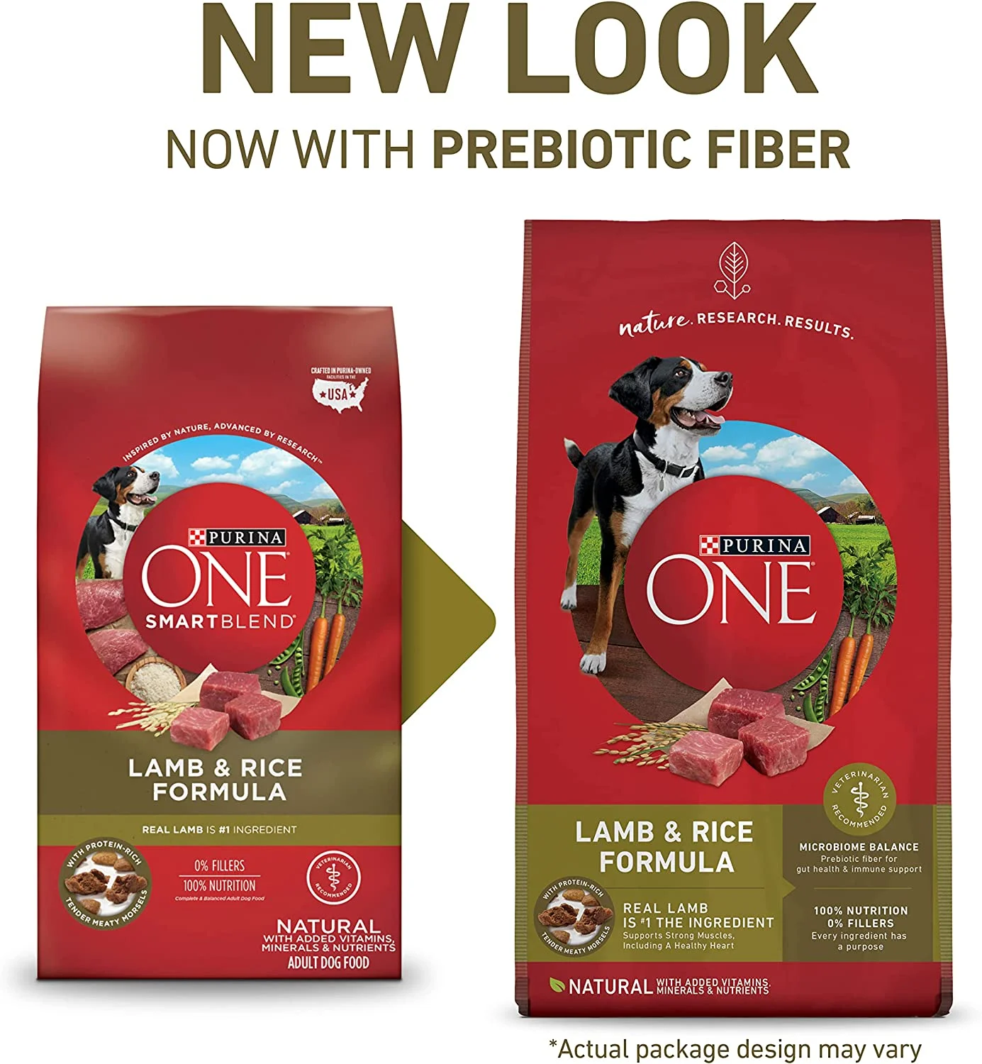 Purina ONE Natural Dry Dog Food, SmartBlend Lamb & Rice Formula - 31.1 lb. Bag