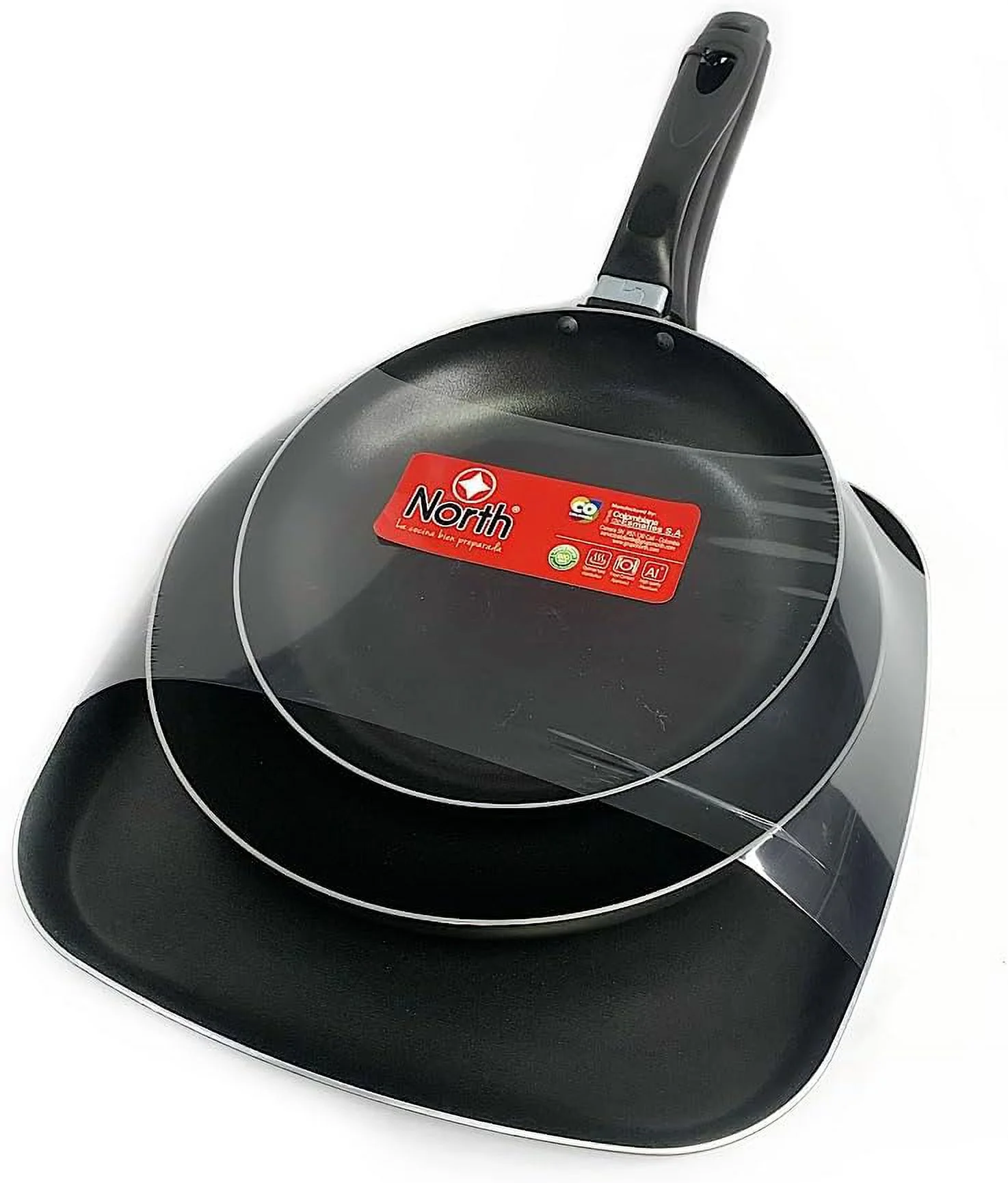 Nonstick Cookware Set, PFOA , Highly Resistant, 5 Layers Of Non-Stick Italian Disc, Nothing Sticks, Cooking With Less Oil, Healthy Cooking (5)