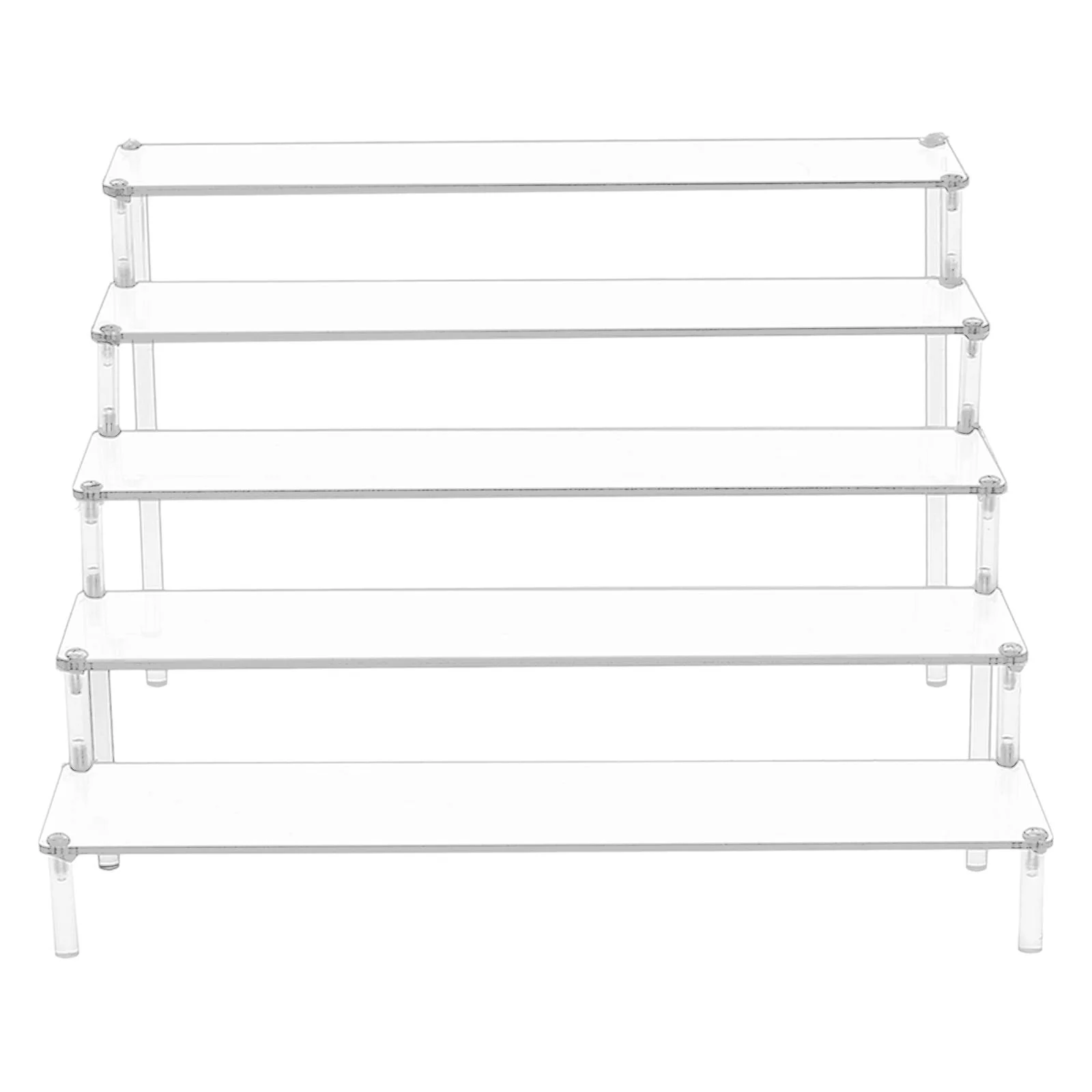 Multi Tier Acrylic Rack Perfume Makeup Storage Organizer Figure Doll Toys Display Stand Countertop Riser Showcase