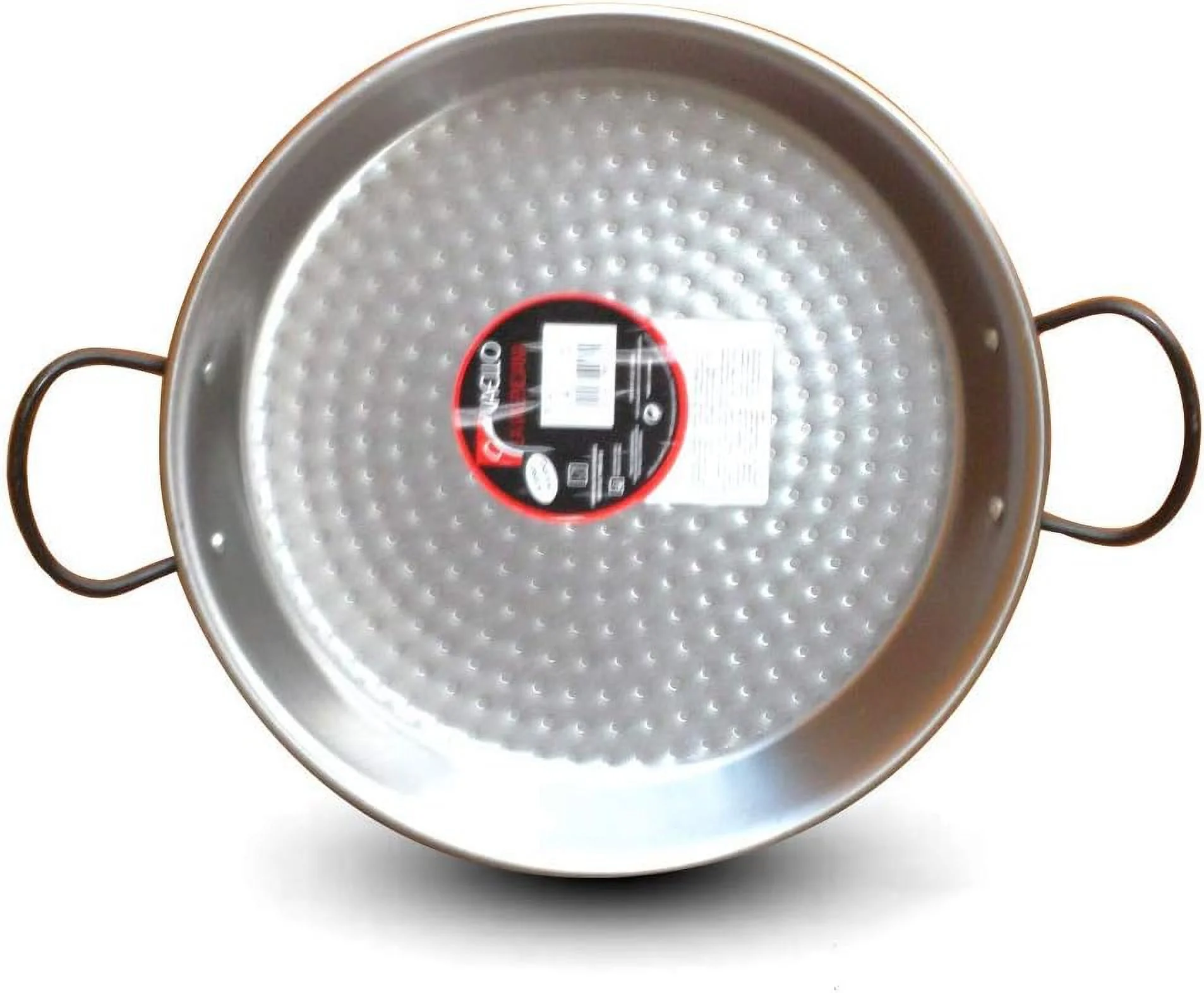 Polished Steel Valencian Paella Pan, 30 Cm, 30Cm, Silver