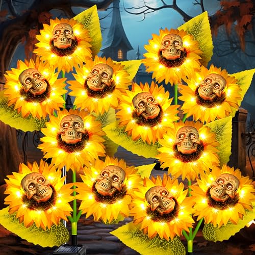 12 Pack Outdoor Solar Christmas Decorations, 180 Bright LED Solar Candy Cane Christmas Lights 8 Lighting Modes, Waterproof Outside Xmas Decorations with Lantern Decor Lights for Pathway Yard Garden