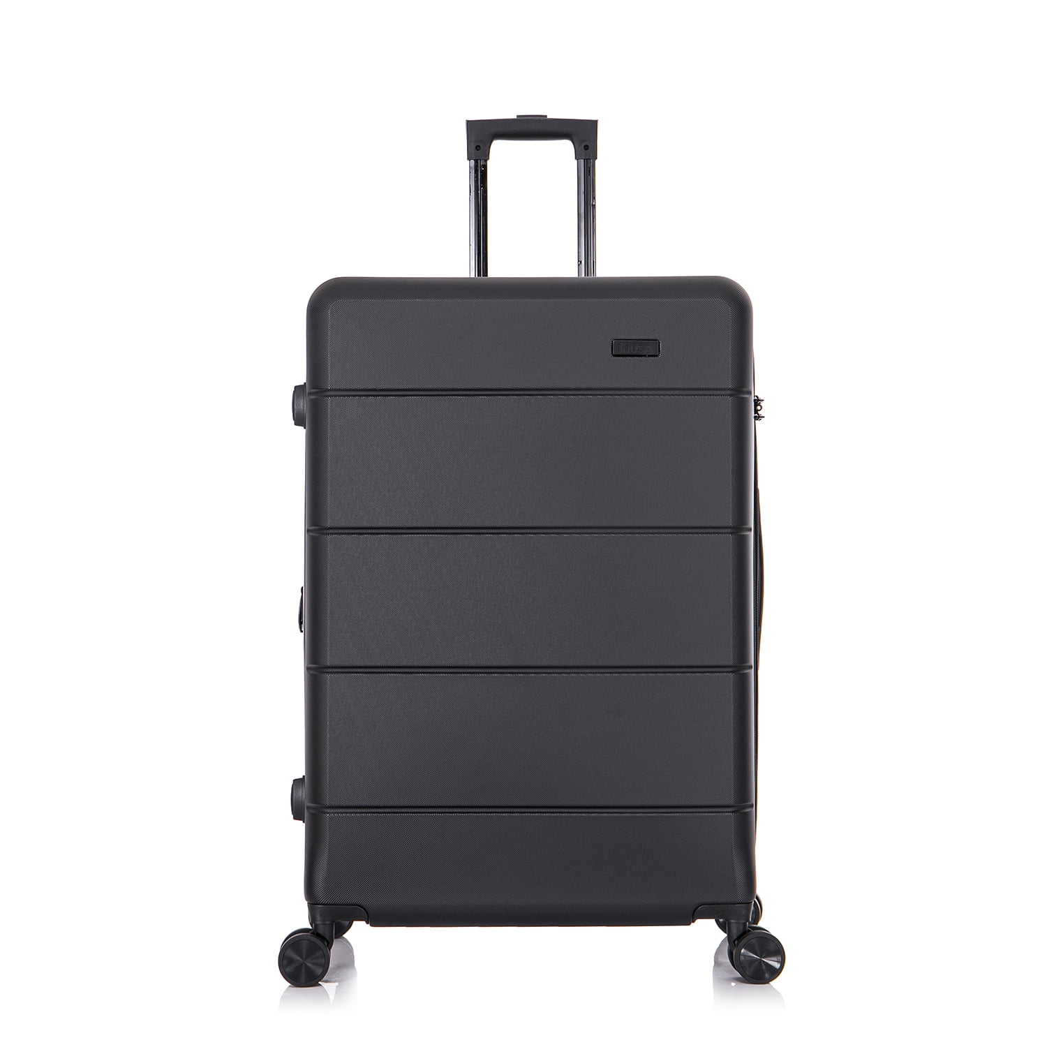 InUSA Elysian 28" Hardside Lightweight Luggage with Spinner Wheels, Handle, and Trolley, Black