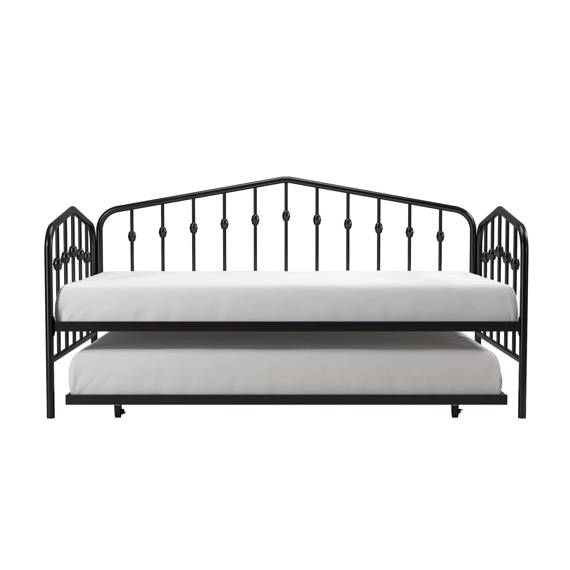 Novogratz Bushwick Metal Daybed & Trundle, Twin, Black