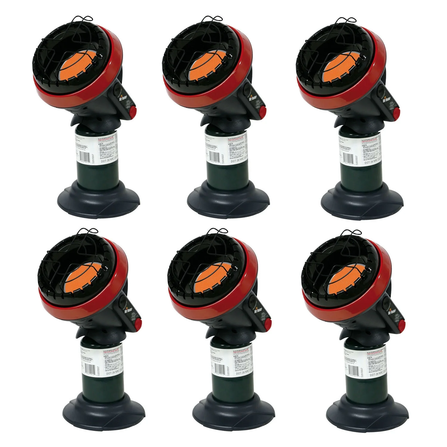 Mr. Heater F215100 Portable Little Buddy Propane Heater (6-Pack)